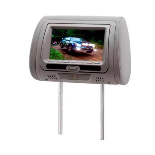 ENCOSTO DE CABEÇA COM DVD E USB CINZA