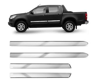 FRISO LATERAL UNIVERSAL PICK-UP CROMADO 4 PORTAS