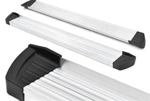 ESTRIBO LATERAL ALLUMINIO SEM BORRACHA L-200 TRITON, FRONTIER SEL, AMAROK