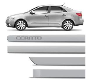 JOGO DE FRISO LATERAL CERATO 2009 A 2019 PRATA