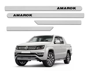 JOGO FRISO LATERAL PORTA VW AMAROK BRANCO