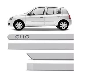 FRISO LATERAL JOGO PINTADO ORIGINAL RENAULT CLIO PRATA