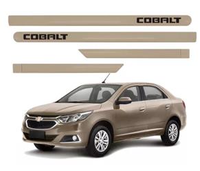 JOGO DE FRISO LATERAL PORTA GM COBALT BEGE DESERT