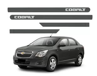 JOGO DE FRISO LATERAL PORTA GM COBALT CINZA RUSK 2011 2012