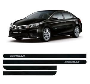 JOGO DE FRISOS LATERAIS PORTA TOYOTA COROLLA PRETO