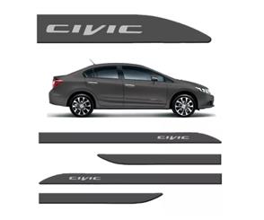 OGO FRISO LATERAL PORTA HONDA CIVIC CINZA PALADIUM