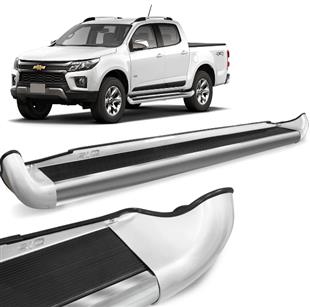 ESTRIBO LATERAL S-10 /12 CAB DUPLA BRANCO SUMMIT