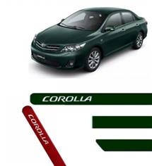 FRISO LATERAL REDONDO COROLLA  VERDE
