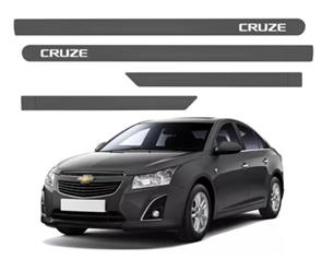 JOGO DE FRISO LATERAL PORTA GM CRUZE CINZA MOND