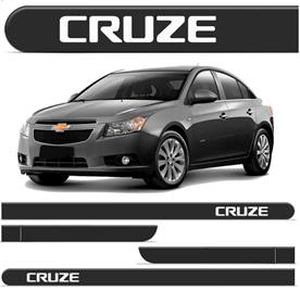 FRISO LATERAL CHEVROLET CRUZE 2012 ATÉ 2019 - CINZA SPECTRUS