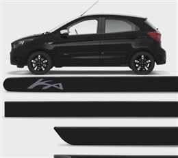 FRISO LATERAL FORD KA  PRETO