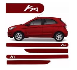 FRISO LATERAL FORD KA HATCH VERMELHO MERLOT