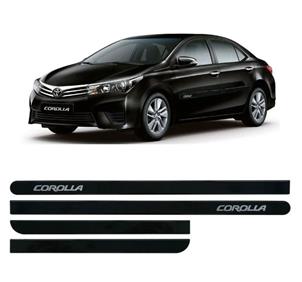 JOGO DE FRISOS LATERAIS PORTA TOYOTA COROLLA PRETO ECLIPSE