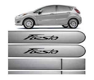 JOGO FRISO LATERAL NEW FIESTA  PRATA DUBLIN