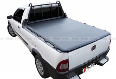 CAPOTA MARÍTIMA FIAT STRADA CABINE SIMPLES COM GRADE COM GANCHO SEM ESTEPE 1998 ATÉ 2013