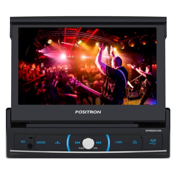 DVD PLAYER 7" BLUETOOTH 1 DIN RETRATIL