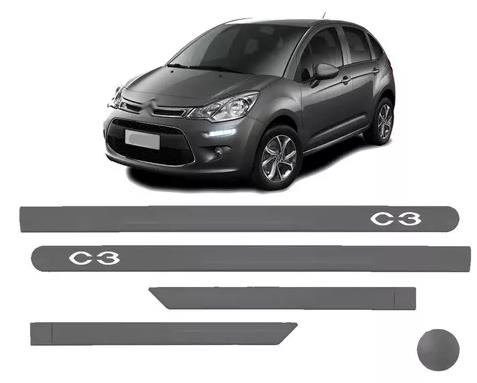 FRISO LATERAL CITROEN C3 2013 A 2018 CINZA GRAFITE