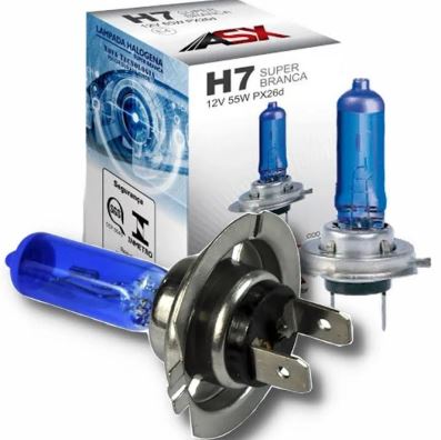 LAMPADA ASX H7 SUPER BRANCA 12V 55W