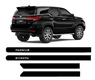 FRISO LATERAL TOYOTA HILUX SW4 PRETO MICA