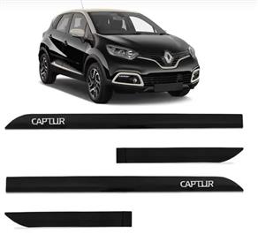 JOGO DE FRISO LATERAL CAPTUR 2017 A 2024 PRETO NACRE
