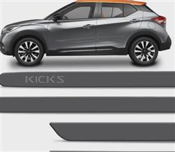 FRISO LATERAL NISSAN KICKS CINZA GRAFITE
