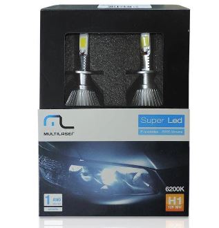 KIT LÂMPADA SUPER LED H-1 6200K 2000L