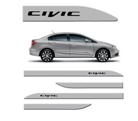 FRISO PORTA LATERAL NEW CIVIC PRATA PLATINUM