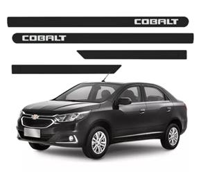 JOGO FRISO LATERAL PORTA COBALT PRETO OURO NEGRO 2018 2019