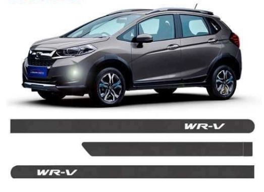 JOGO FRISO LATERAL NOVO HONDA WR-V CINZA BARIUM