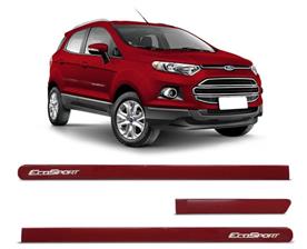 JOGO FRISO LATERAL ECOSPORT 2013 A 2023 VERMELHO MERLOT
