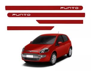 FRISO LATERAL FIAT PUNTO VERMELHO OPULENCE