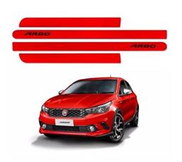 JOGO FRISO LATERAL VERMELHO ALPINE PARA FIAT ARGO
