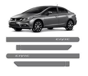 FRISO LATERAL NEW CIVIC 12 13 14 15 16 CINZA MAGNESIO