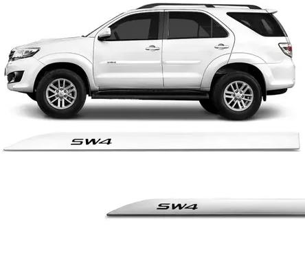 FRISO LATERAL HILUX SW4  BRANCO POLAR