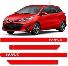 FRISO LATERAL YARIS  VERMELHO SUPER