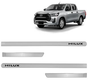 FRISO LATERAL HILUX  PRATA NEVOA