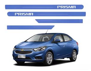 FRISO LATERAL PORTA GM PRISMA AZUL INFINITY