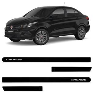 FRISO LATERAL FIAT CRONOS 2022 PRETO VULCANO