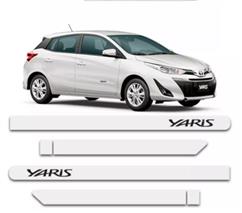 FRISO LATERAL YARIS  BRANCO POLAR