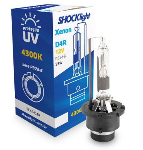 LÂMPADA XENON SHOCKLIGHT D4R 4300K 35W 12V