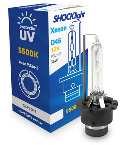 LÂMPADA XENON SHOCKLIGH D4S 5500K 35W 12V 35W