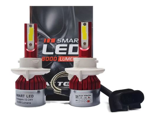 KIT LÂMPADA SUPER LED SMART LED H-13 "6000K" "8000L"