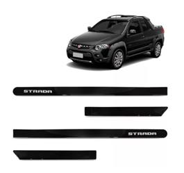 FRISO LATERAL FIAT STRADA PRETO VULCANO