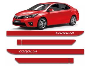 FRISO LATERAL COROLLA 15 16 17 18 19 VERMELHO ROJO MICA