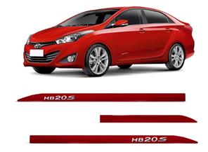 FRISO LATERAL HB20 SEDAN  VERMELHO MAGIC