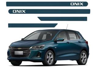 FRISO LATERAL PORTA GM ONIX AZUL SEEKER
