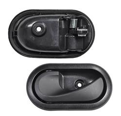 MACANETA INTERNA PORTA DIANTEIRA/TRASEIRA SANDERO, LOGAN 2007 A 2014, MÉGANE 2006 A 2012 DUSTER 2011 LADO ESQUERDO PRETO
