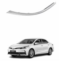 FRISO CROMADO FAROL TOYOTA COROLLA 2017 2018 2019 2020 LADO ESQUERDO