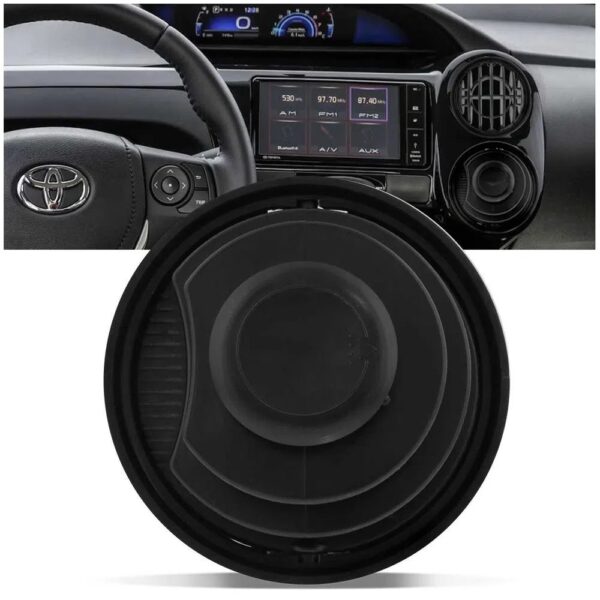 DIFUSOR SAÍDA DE AR PAINEL TOYOTA ETIOS 2013 A 2020 - PRETO