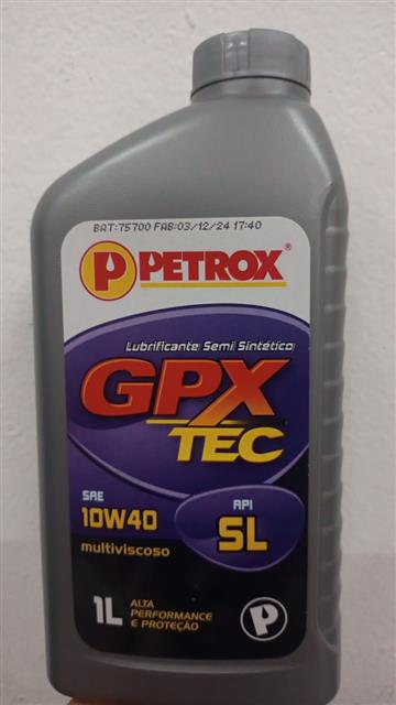 OLÉO PETROX GPX TEC 10W40 SL SEMISSINTETICO 1 LITRO